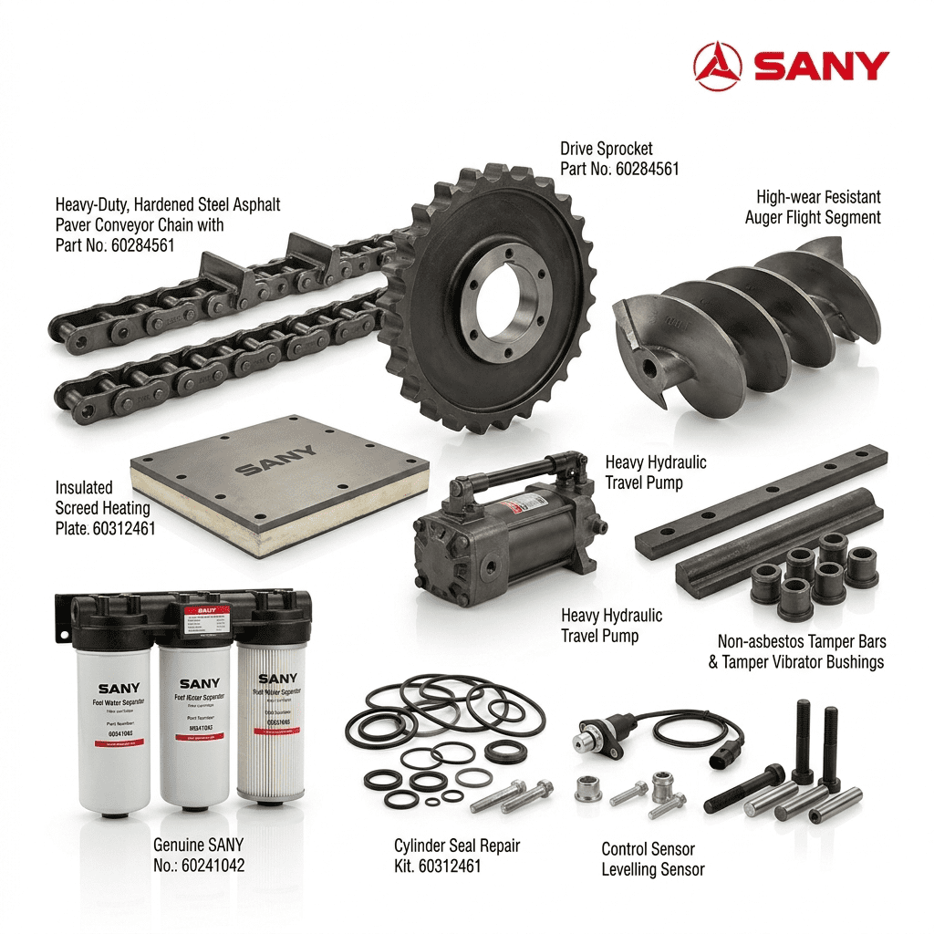 SANY Paver Spare Parts